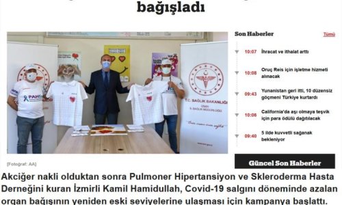 PAHSSc herkesi organ bağışında bulunmaya davet etti - 2021.05.27