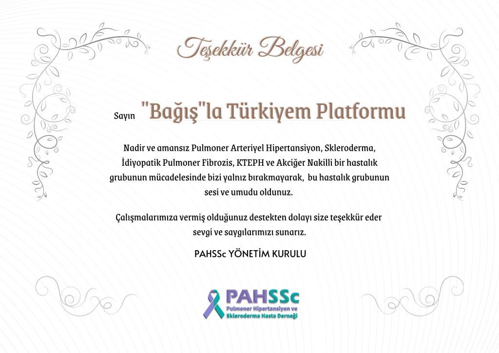 "Bağış"la Türkiyem Platformu