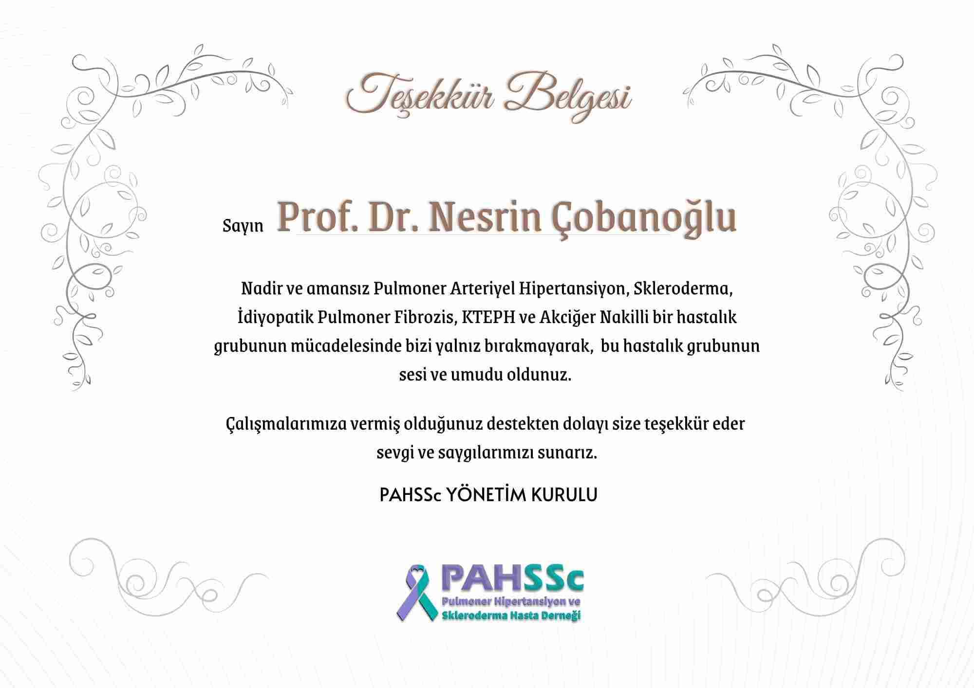 Prof. Dr. Nesrin Çobanoğlu