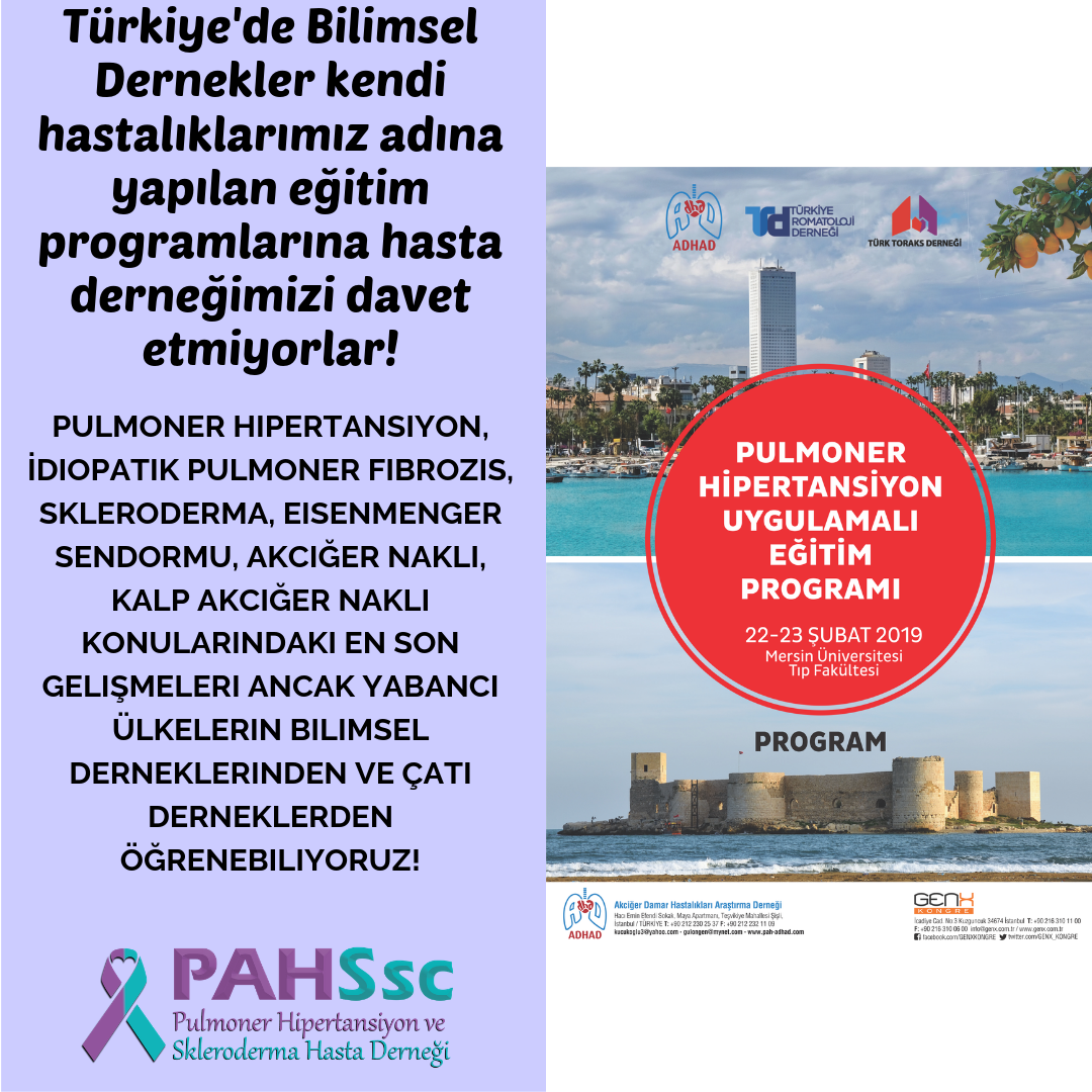 One day, scientific associations of Turkey will no longer be able to ignore PAHSSC!
