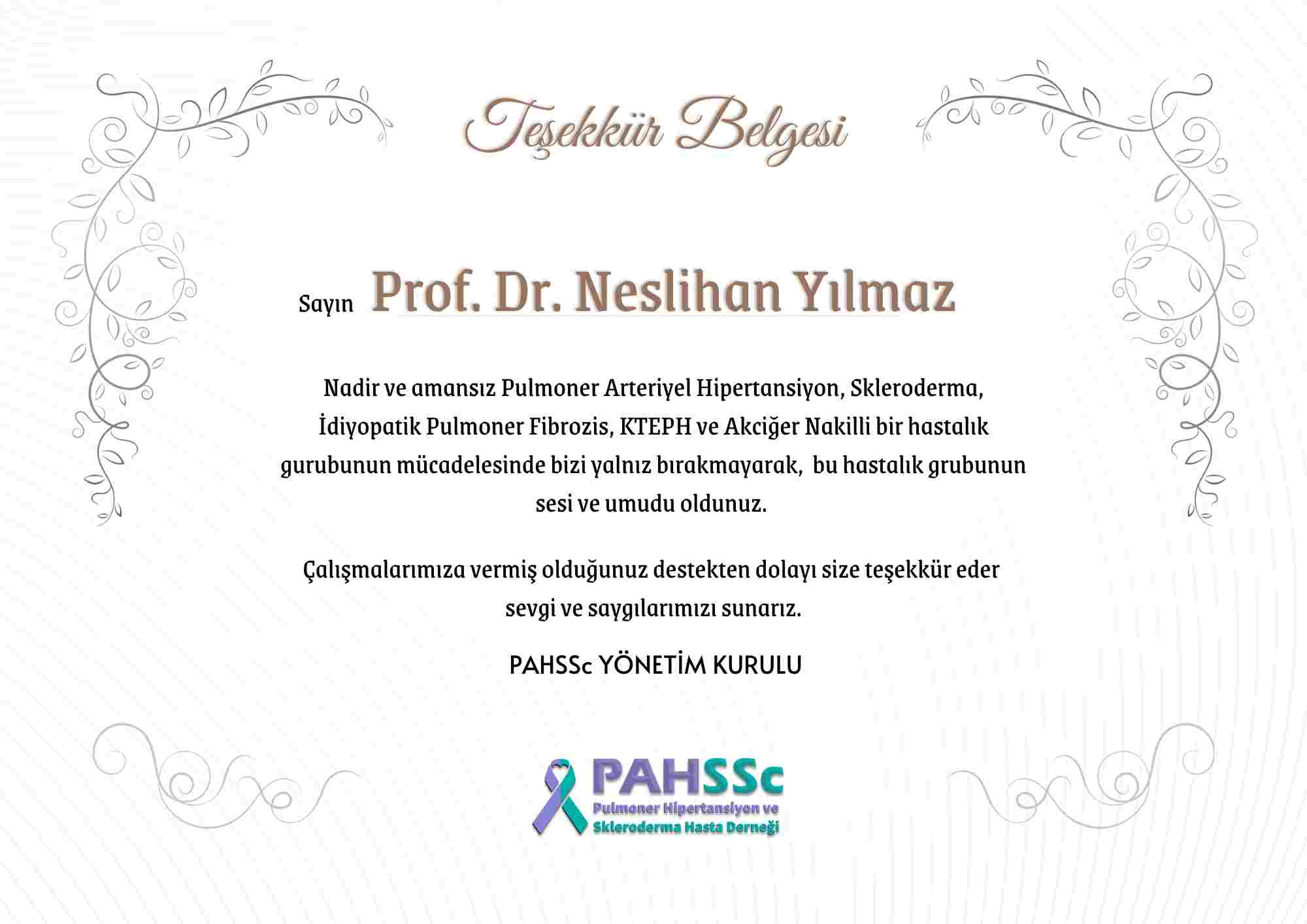 Prof. Dr. Neslihan Yılmaz