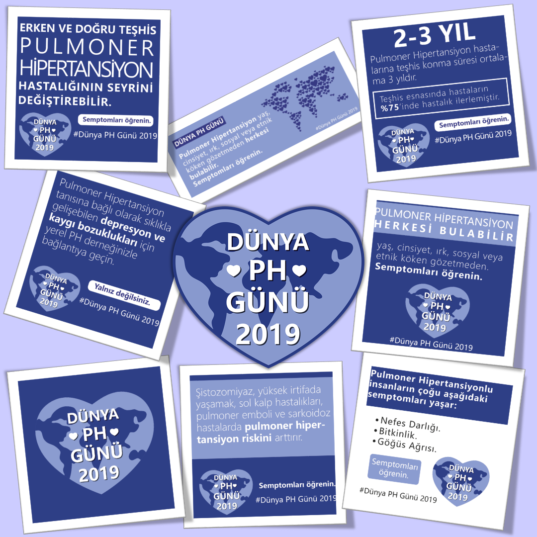Dünya Pulmoner Hipertansiyon Günü Farkındalık etkinlikleri - Sosyal Medya Paylaşımları