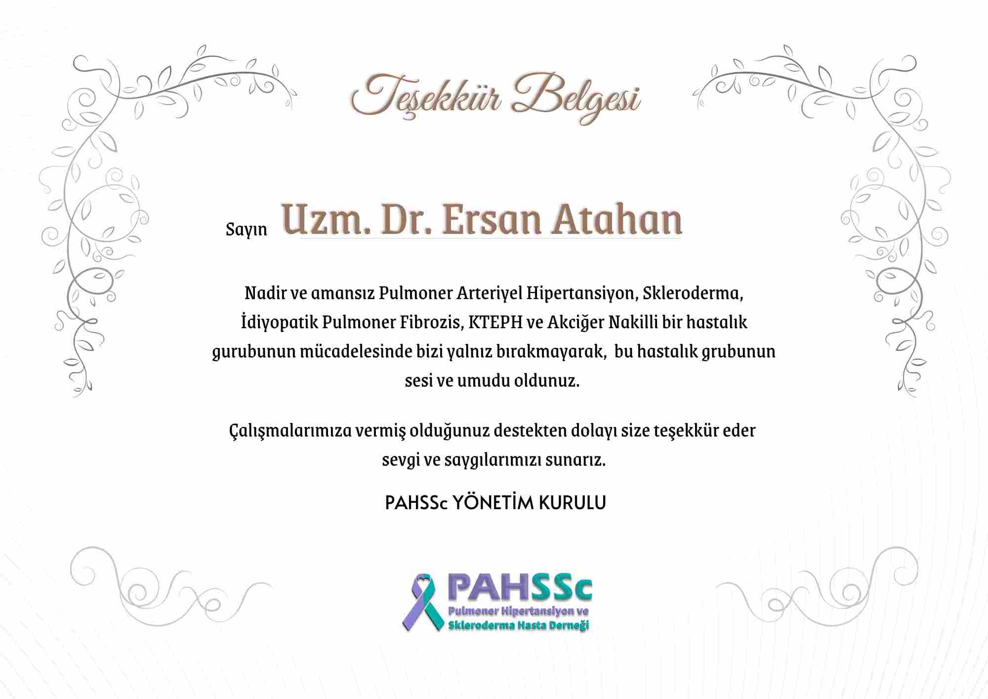 Uzm. Dr. Erdan Atahan