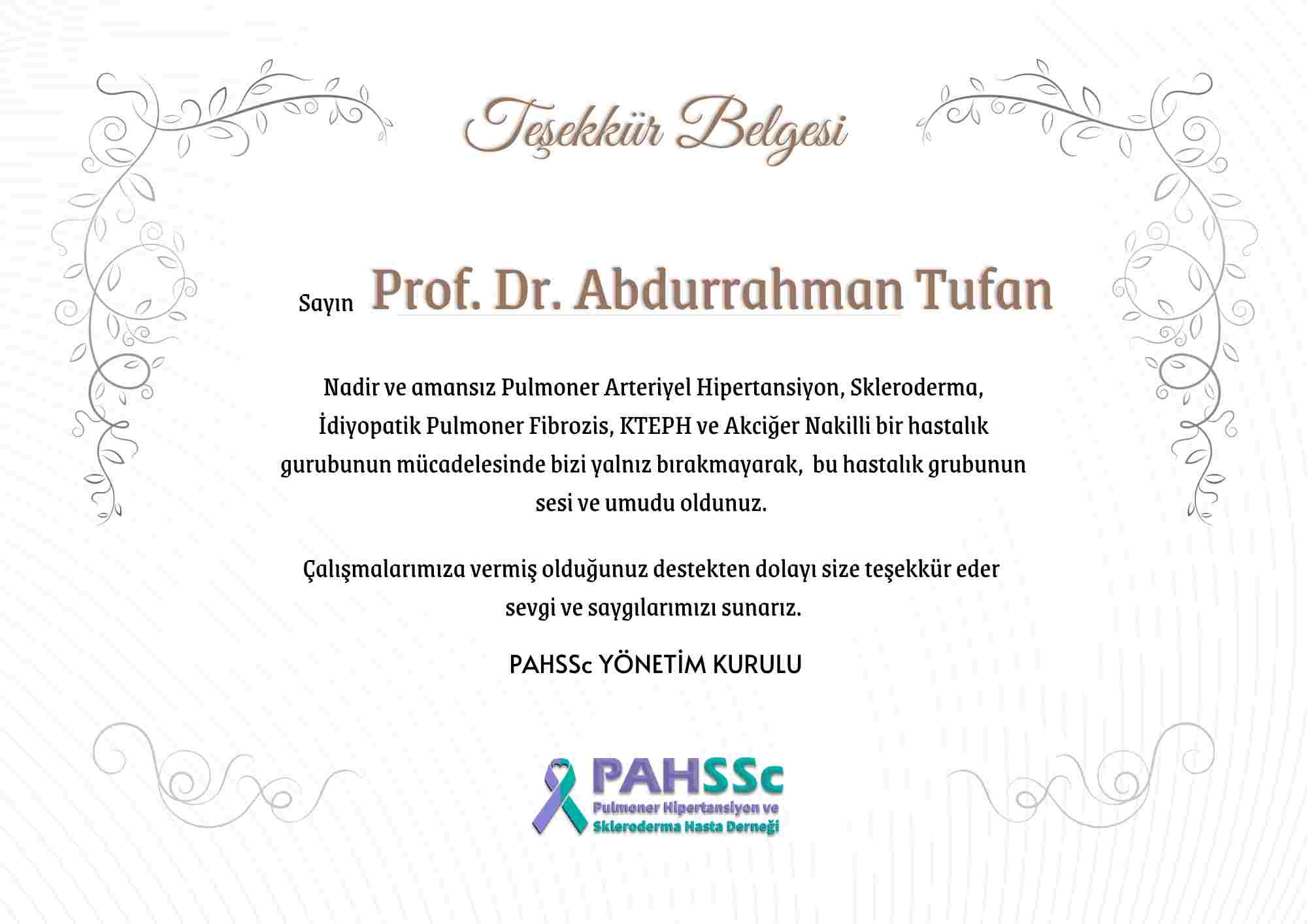 Prof. Dr. Abdurrahman Tufan