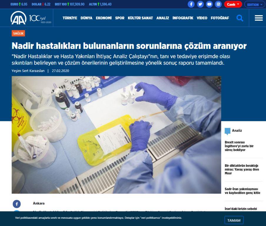 Nadir hastalıkları bulunanların sorunlarına çözüm aranıyor - Anadolu Ajansı