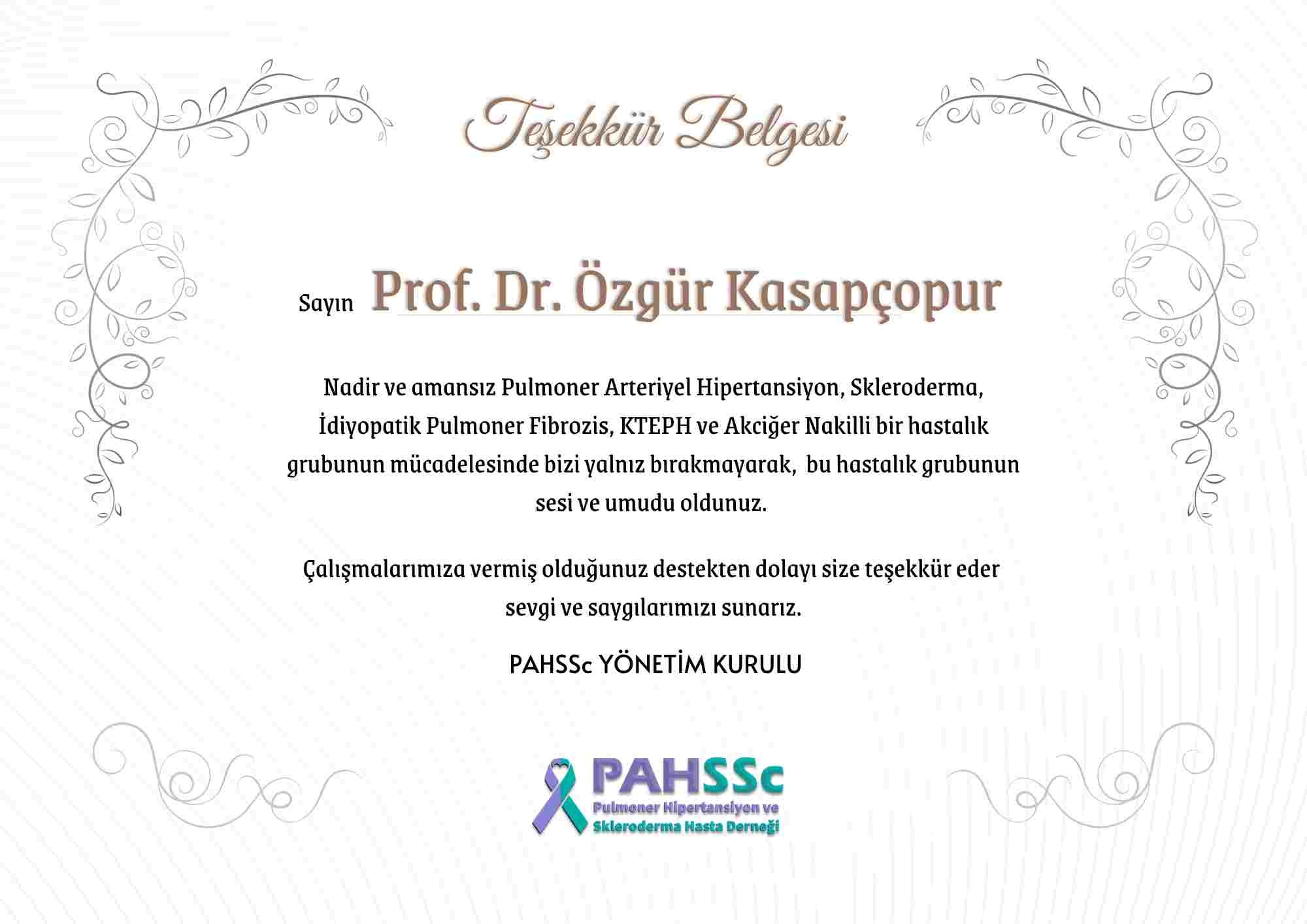 Prof. Dr. Özgür Kasapçopur