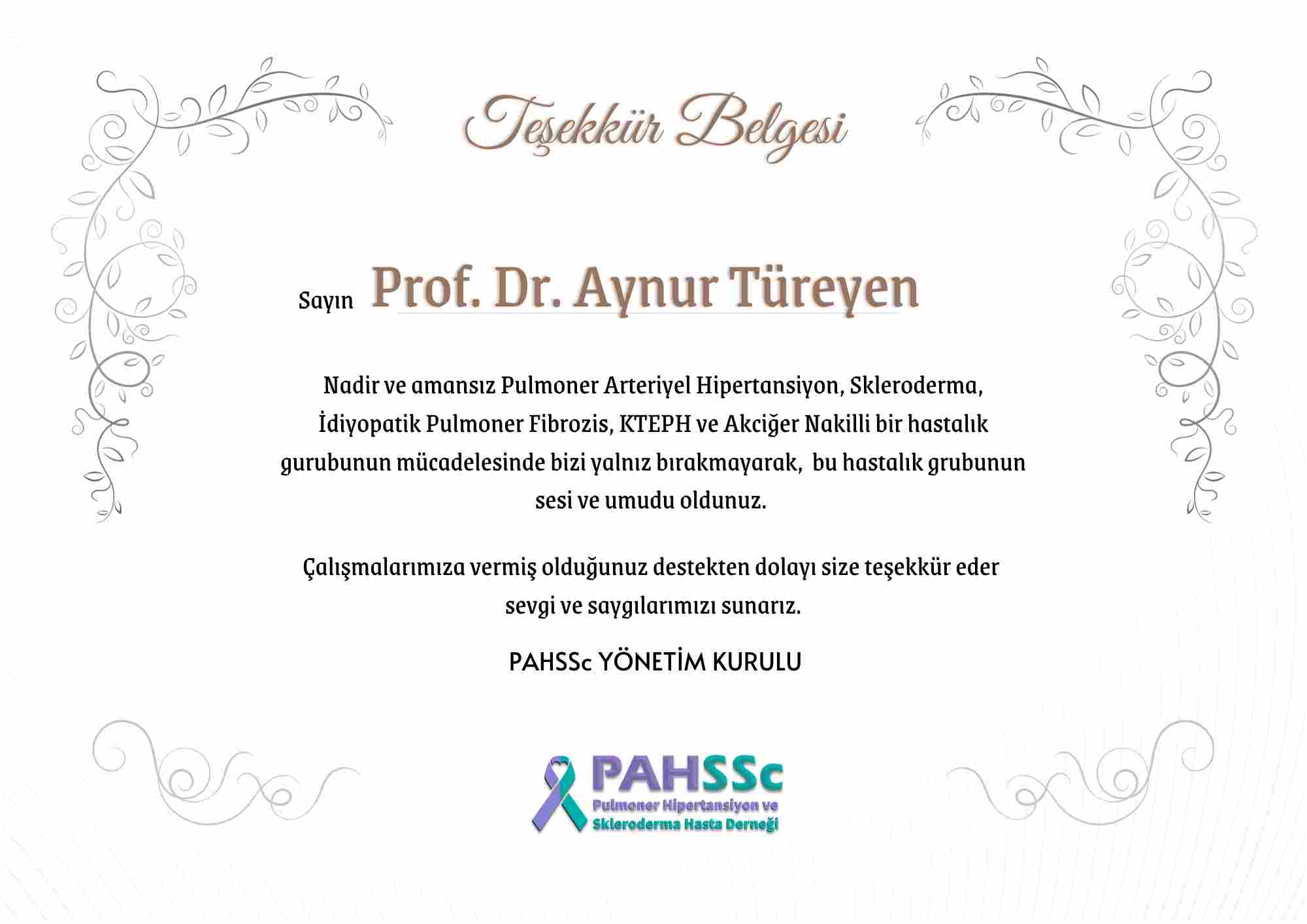 Prof. Dr. Aynur TÜREYEN