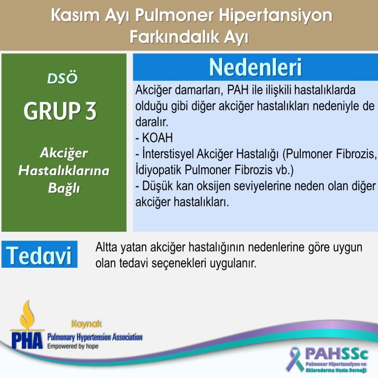 DSÖ Grup 3 - Akciğer Hastalıklarına Bağlı PH